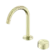 Serenity Progressive Basin Mixer Arc Spout With Metal Handle Brushed Gold