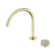 Serenity Progressive Bath/Kitchen Mixer Arc Spout With Rome Travertine Handle Brushed Gold