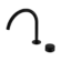 Serenity Progressive Bath/Kitchen Mixer Arc Spout With Metal Handle Matte Black