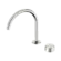 Serenity Progressive Bath/Kitchen Mixer Arc Spout With Metal Handle Brushed Nickel