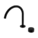 Serenity Progressive Bath/Kitchen Mixer Arc Spout With Marquina Black Handle Matte Black