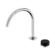 Serenity Progressive Bath/Kitchen Mixer Arc Spout With Marquina Black Handle Brushed Nickel