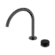 Serenity Progressive Bath/Kitchen Mixer Arc Spout With Marquina Black Handle Gun Metal