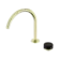 Serenity Progressive Bath/Kitchen Mixer Arc Spout With Marquina Black Handle Brushed Gold