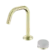 Serenity Progressive Basin Mixer Edge Spout With Carrara Handle Brushed Gold