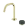 Serenity Progressive Basin Mixer Edge Spout With Verde Alpi Handle Brushed Gold