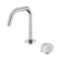Serenity Progressive Basin Mixer Edge Spout With Arabescato Corchia Handle Brushed Nickel