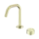 Serenity Progressive Basin Mixer Edge Spout With Metal Handle Brushed Gold