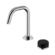 Serenity Progressive Basin Mixer Edge Spout With Marquina Black Handle Chrome