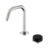 Serenity Progressive Basin Mixer Edge Spout With Marquina Black Handle Brushed Nickel