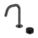 Serenity Progressive Basin Mixer Edge Spout With Marquina Black Handle Gun Metal