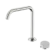 Serenity Progressive Bath/Kitchen Mixer Edge Spout With Carrara Handle Brushed Nickel