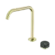 Serenity Progressive Bath/Kitchen Mixer Edge Spout With Verde Alpi Handle Brushed Gold