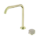 Serenity Progressive Bath/Kitchen Mixer Edge Spout With Rome Travertine Handle Brushed Gold