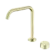 Serenity Progressive Bath/Kitchen Mixer Edge Spout With Metal Handle Brushed Gold