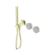 Serenity Progressive Shower System With Carrara Handle And Slim Shower Brushed Gold