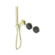 Serenity Progressive Shower System With Verde Alpi Handle And Slim Shower Brushed Gold