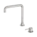 Mecca Hob Basin Mixer Square Swivel Spout Brushed Nickel