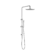 Dolce Round Twin Shower With Slim Hand Shower Chrome