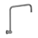 Round Swivel Shower Arm Gun Metal
