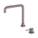 Mecca Hob Basin Mixer Square Swivel Spout Brushed Bronze