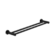 Dolce II Double Towel Rail 800mm Matte Black