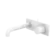 Mecca Wall Basin Mixer Handle Up 230mm Spout Matte White