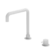 Mecca Hob Basin Mixer Square Swivel Spout Matte White