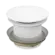 40mm Bath Pop-Up Plug With Removable Waste No Overflow Matte White