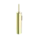Mecca Toilet Brush Holder Brushed Gold