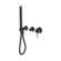 Mecca Shower Mixer With Diverter System Seperate Back Plate Matte Black