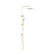 Square Project Twin Shower Brushed Gold