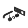 Mecca Wall Basin/Bath Mixer Handle Up 160mm Trim Kits Only Matte Black