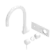 Mecca Wall Basin/Bath Mixer Swivel Spout Trim Kits Only Matte White