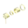 Mecca Shower Mixer 60mm Plate Trim Kits Only Brushed Gold